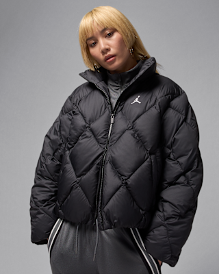 Jordan Brooklyn Women's Quilted Puffer Jacket. Nike IL
